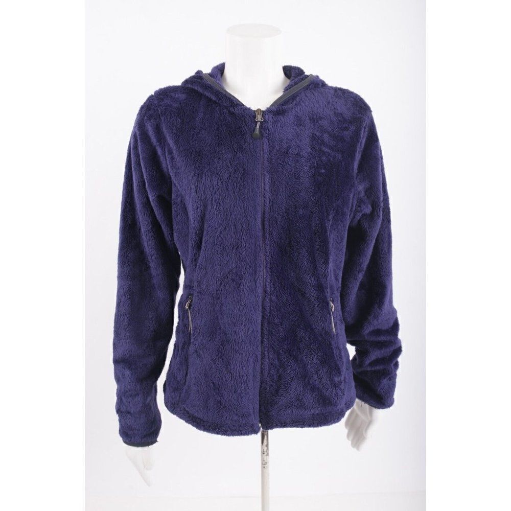 Merrell Womans Fleece Jacket Coat Soft cozy Size M Purple Hooded